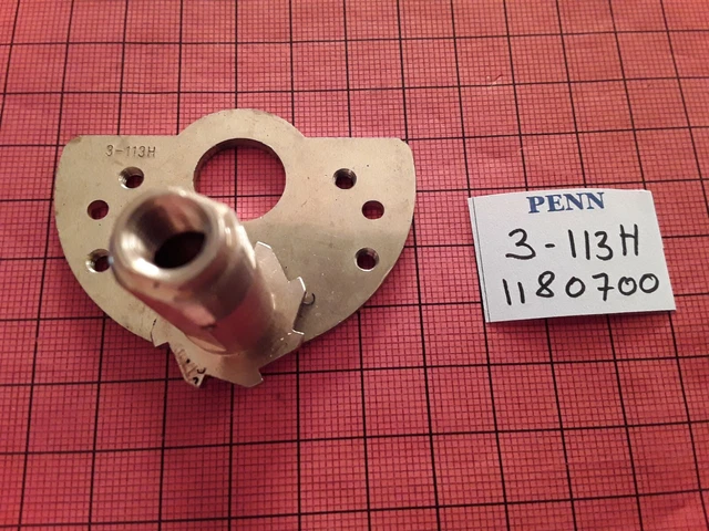 Manivelle De Rechange Penn 24-113H Pour Moulinet Senator 113H 4/0, Pièce Chrome