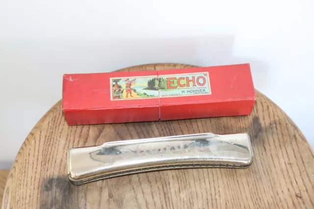 Ancien Harmonica  HOHNER ECHO  collection, instruments vintage.