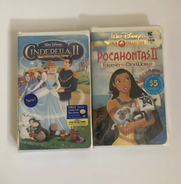 Walt Disney Cinderella II Dreams Come True, Pocahontas II Journey To A New World