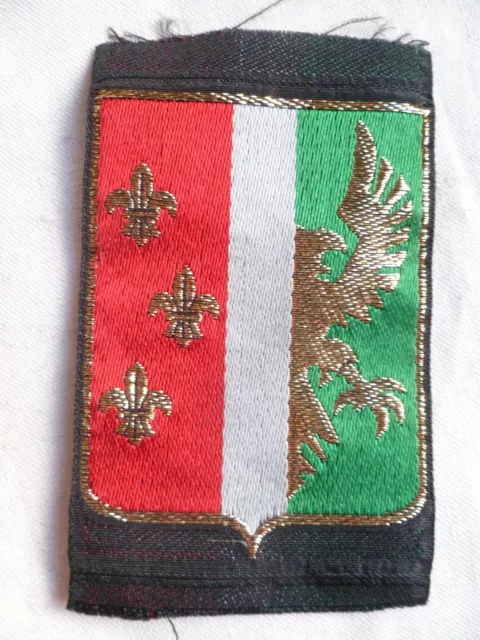 Insigne tissu patch 114° DI DIVISION INFANTERIE DE RÉSERVE LYON 1977 RARE !