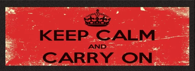 Keep Calm And Carry On bar runner mat beer party drip pub hotel Gift Gifts
