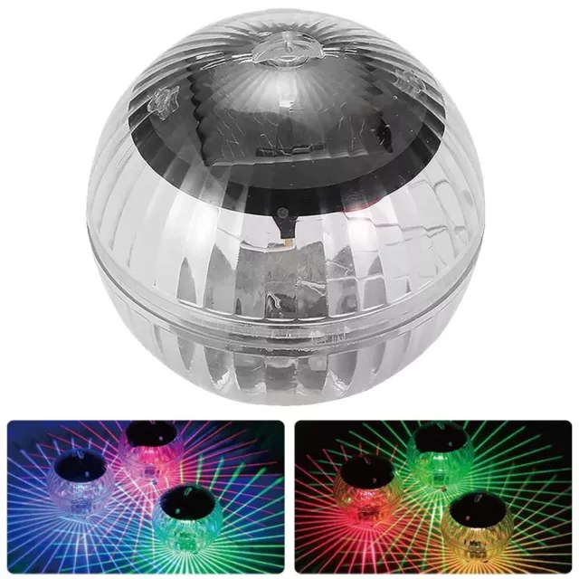 Colorful LED Floating Fountain Light Waterproof Solar Pond Lamp for Pools