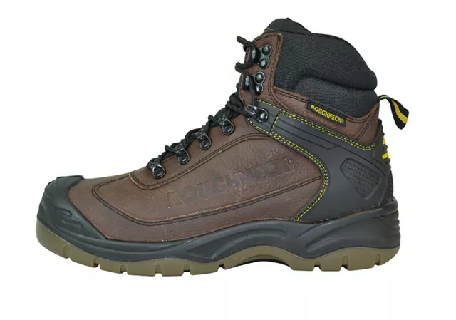 Roughneck Tempest S3 Waterproof Steel Toecap Safety Hiker Boots Brown Sz 8 - 11