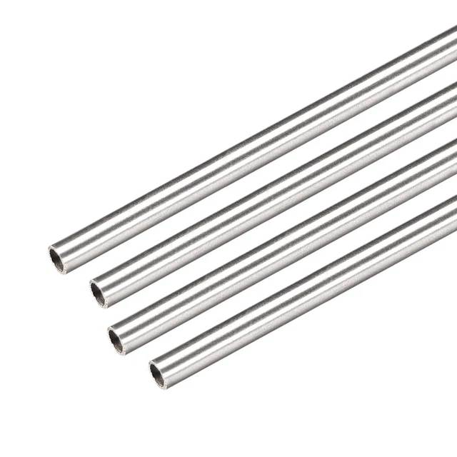 Tubes Laiton 2.5mm Diamètre Extérieur, épaisseur 0.5mm, Longueur 300mm - Lot De 4 Pièces Pour DIY
