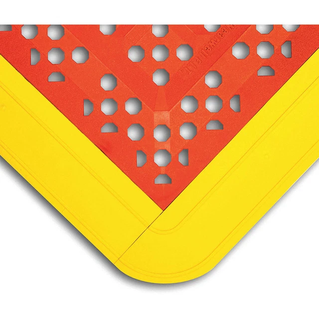 WEARWELL 546 Interlock Drainage Mat,Red,2ft.3"x3ft.6"