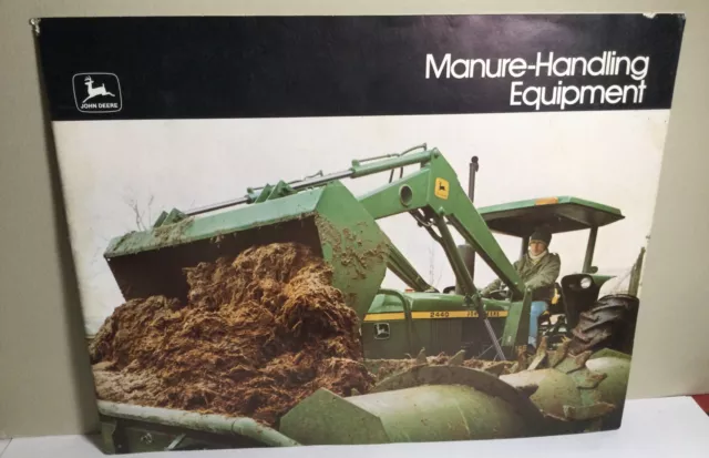 1975 John Deere Manure-Handling Equipment Brochure Sales Catalog 35 Pages