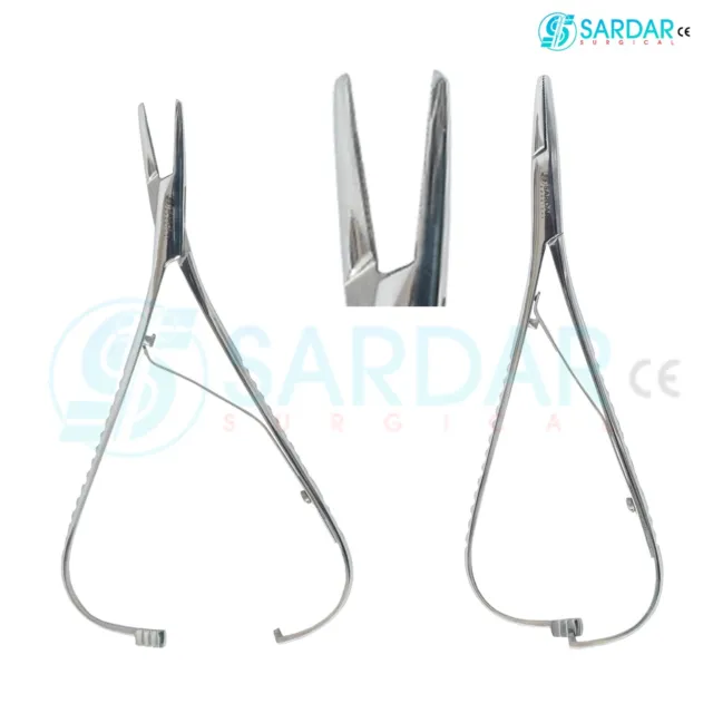 Pinzas Methieu Porta aguja ligadura de ortodoncia con soporte aguja dental 14cm