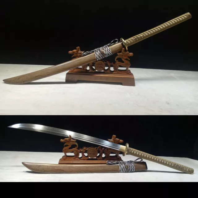42“ Battle ready“斩马刀”Japanese Samurai Katana T10 Steel Clay tempered Razor Sharp