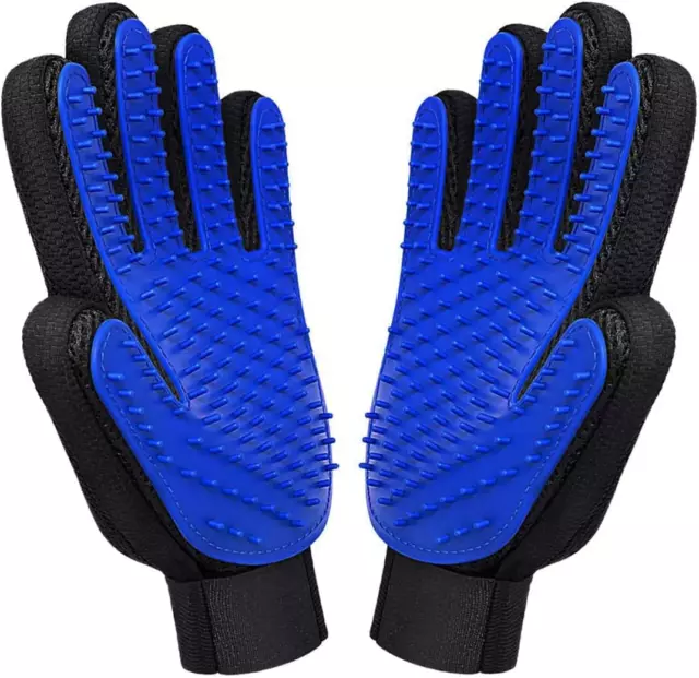 Pet Comb Dog Grooming Glove 1 Pair Pet Deshedding Brush Gloves Cat Hair Remover