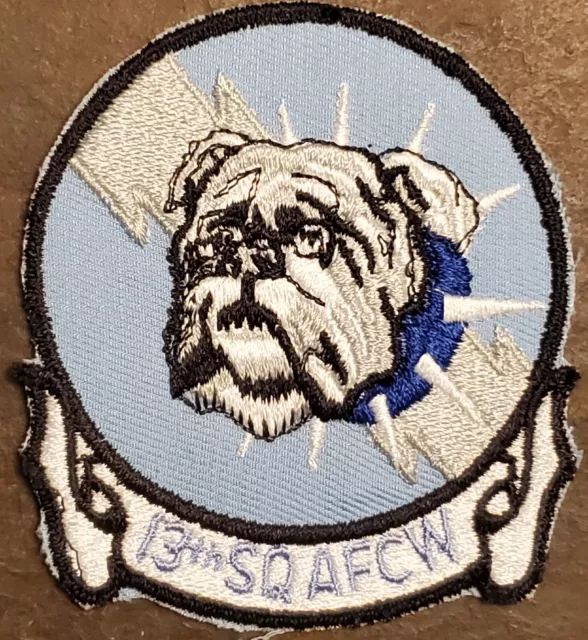 USAF US Air Force Academy 13th Cadet Squadron Patch COLOR 5" BULLDOGS ORIG MINT!