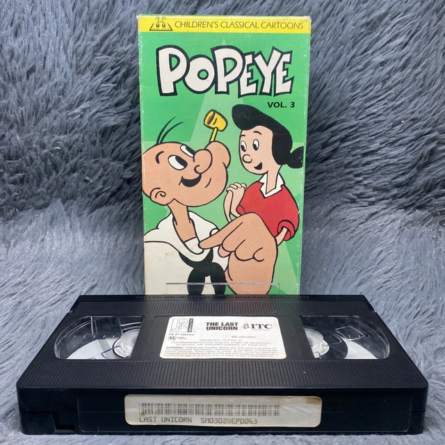 POPEYE VOLUME 3 VHS 1992 Children's Classical Cartoons 3G Home Video