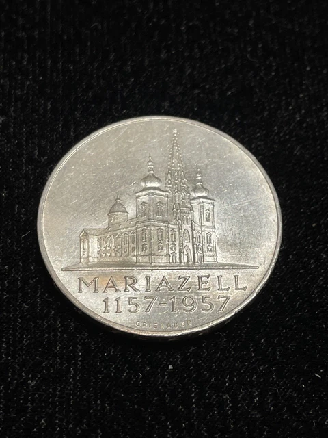 1957 Austria, 25 Schilling, KM-2883, uncertified, uncirculated, very choice unc.