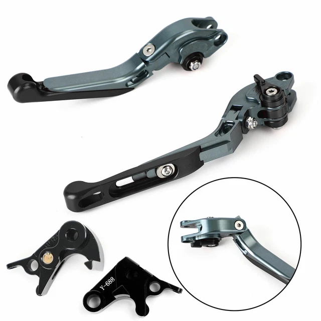Poggiapiedi Regolabili In Alluminio CNC Per Yamaha MT-09 / FZ-09 (2014-2019) - Colore Titanio - 2