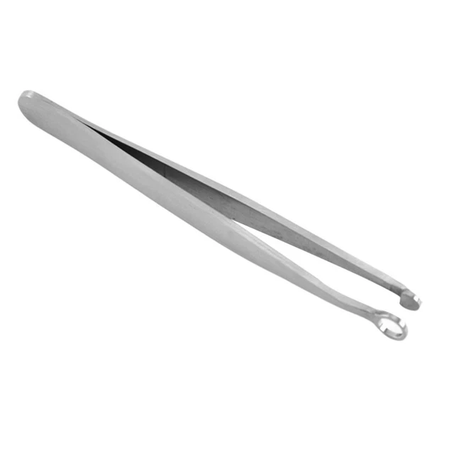 Pinzas de cabeza redonda acero inoxidable nariz recortes de cabello pinzas cejas cortadoras