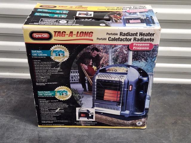 DYNA-GLO TAG-A-LONG PROPANE Portable Heater RMC-8001SS - With Carry Bag  $39.99 - PicClick
