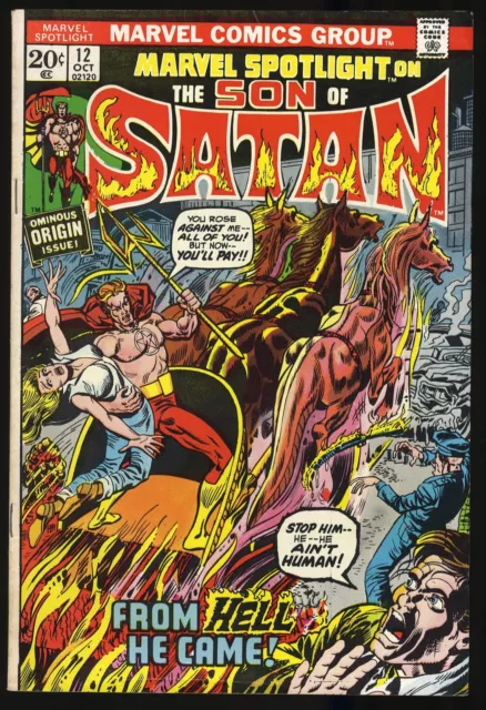 Marvel Spotlight #12 FN 6.0 1st Appearance Son of Satan!! Marvel 1973