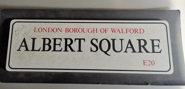 Eastenders autographs road sign plaque signed original peice collectors item