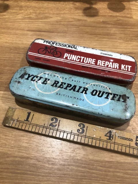 VINTAGE ENGLISH WELDTITE BICYCLE PUNCTURE REPAIR KIT TIN Cycle
