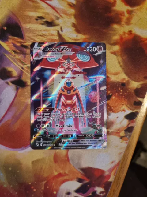 Pokemon Deoxys VMAX SWSH267 Black Star Promo Full Art NM