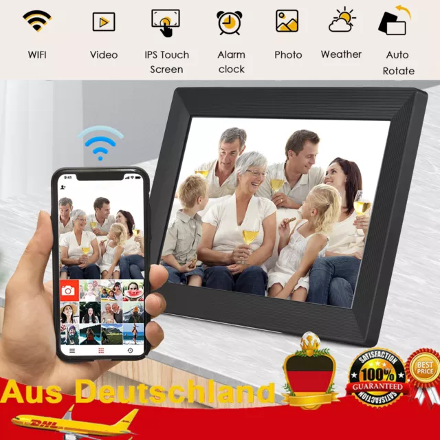 10.1 Zoll 16GB WLAN Digitaler Bilderrahmen IPS Touchscreen 1280*800 Foto album