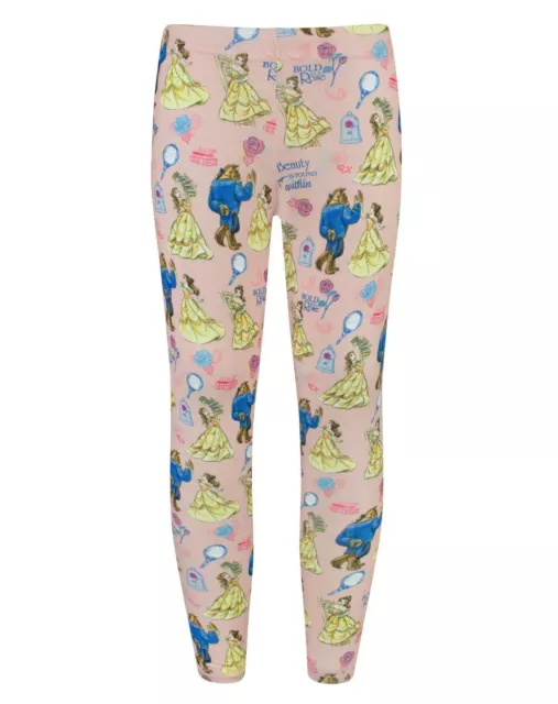 Disney Beauty and the Beast Girls Leggings | All Over Print Belle Beast Bottoms