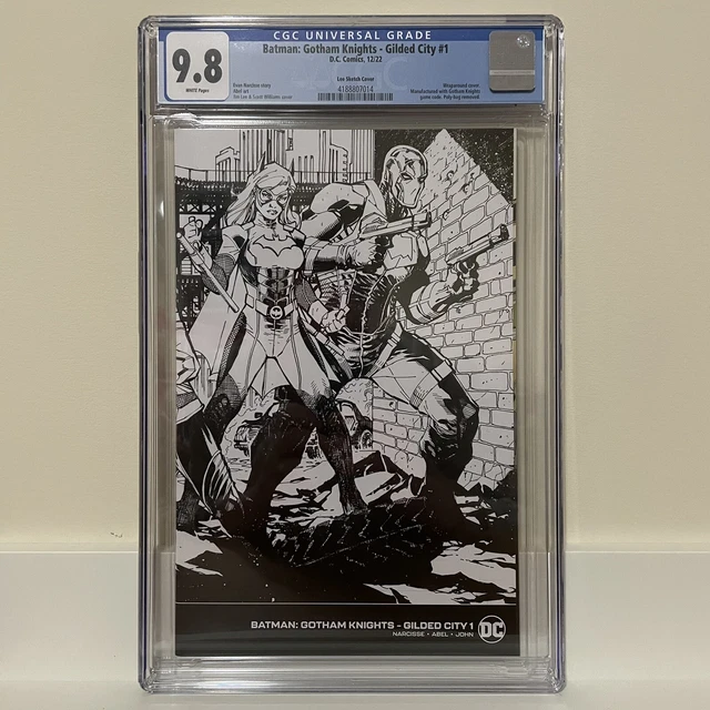 Batman Gotham Knights Gilded City #1 Cgc 9.8 1:50 Jim Lee Wraparound Variant