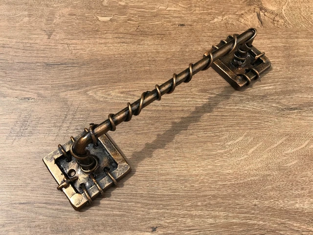 Hand Forged Door Handle Industrial Farmhouse Kitchen