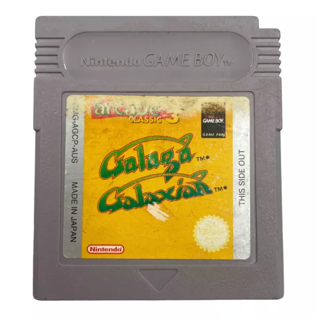 Galaga Galaxian Nintendo Gameboy Original Arcade Classic No. 3