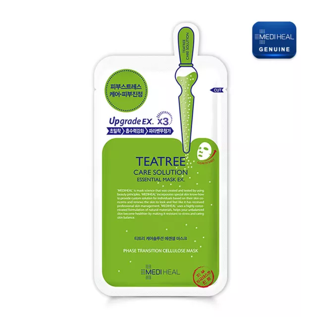 MEDIHEAL-Teatree Care Solution Essential Mask Pack 24ml (1 pcs) Korean beauty