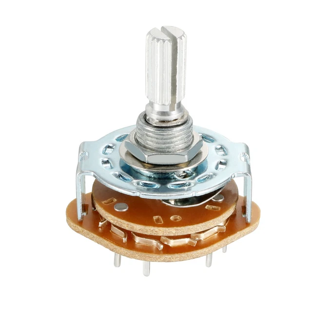 1P11T 1 Pole 11 Position Single Deck Band Channel Rotary Switch Selector