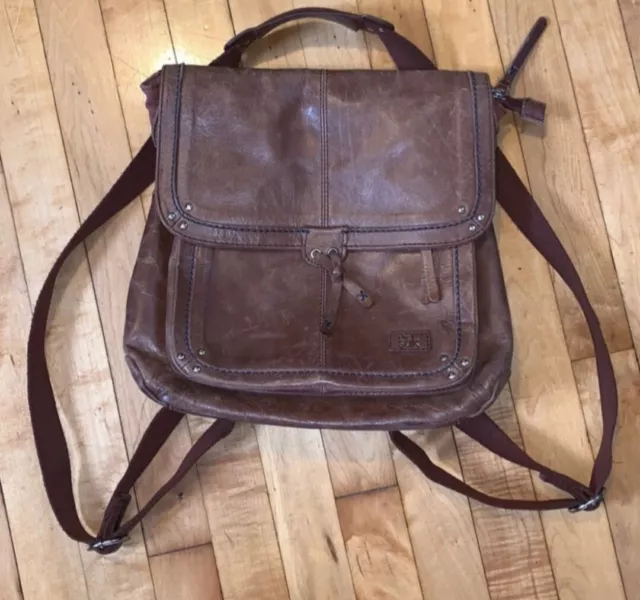 The Sak Ventura Convertible Backpack Distressed Brown Leather Crossbody Bag