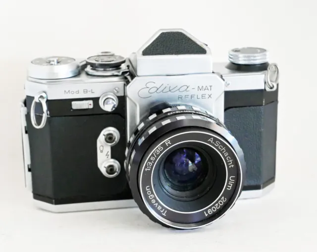 Edixa-Mat Reflex B-L SLR with Schacht Travegon 35mm f/3.5 lens
