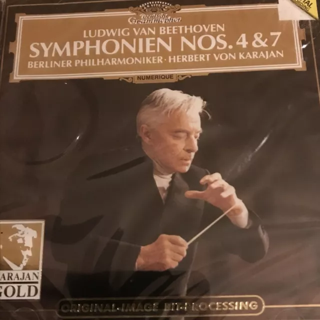 Beethoven: Symphonies Nos. 4 & 7 by Herbert von Karajan DG (CD) #A2