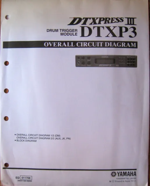 Dtxpress III Dtxp3 Tambour Trigger Module Original Globale Circuit & Bloc