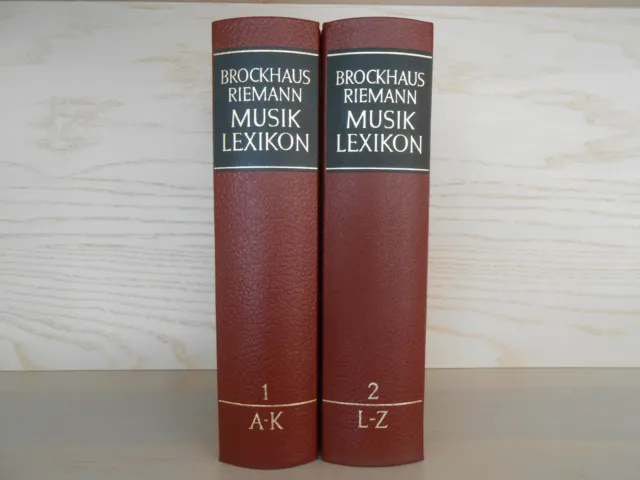 2 Bände Brockhaus Riemann Musiklexikon in zwei Bänden Musik Lexikon Dahlhaus