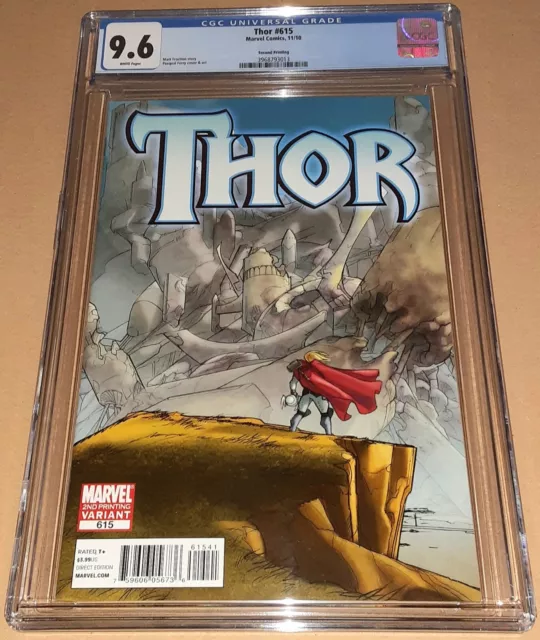 Thor #615 CGC 9.6 [KEY 1ST CAMEO APP OF KID LOKI] Rare 2nd Print Marvel 2010