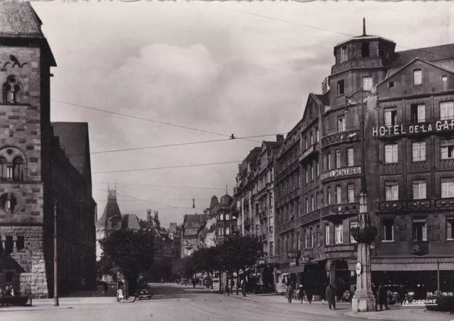 Carte postale 10x15cm postcard METZ rue Gambetta écrite