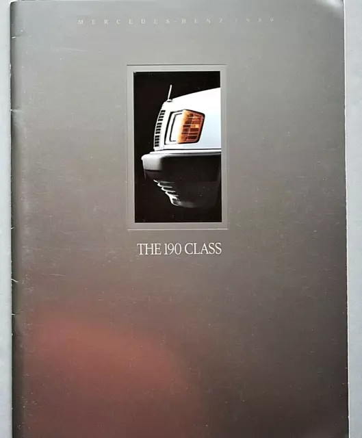 1989 Mercedes 190 Class Prestige Sales Brochure Catalog ~ 38 Pages