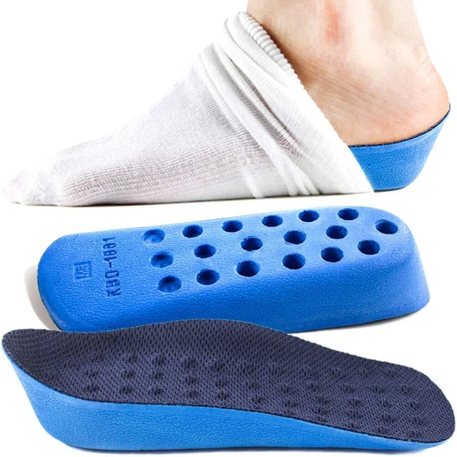 Height Increase Insoles (In/Out Socks)Arch Support Half Inserts Shock Absorption