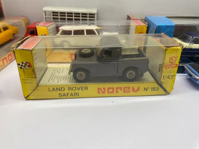 Ancienne Norev Plastique Land Rover Safari  N°153  Ech 1/43 Eme