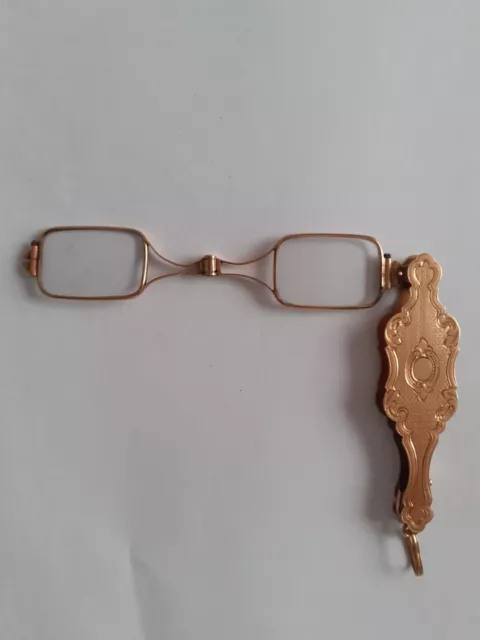 Lorgnons Lunettes  En Or (18K) Escamotables En Pendentif