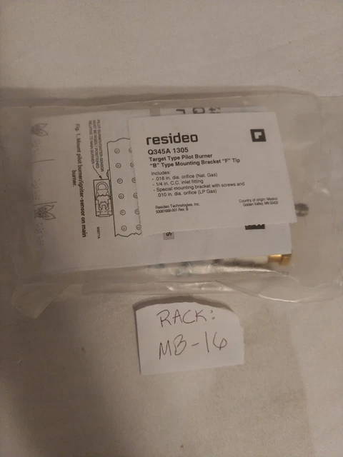 Honeywell Q345A1305 Target Type B Pilot Burner F Tip