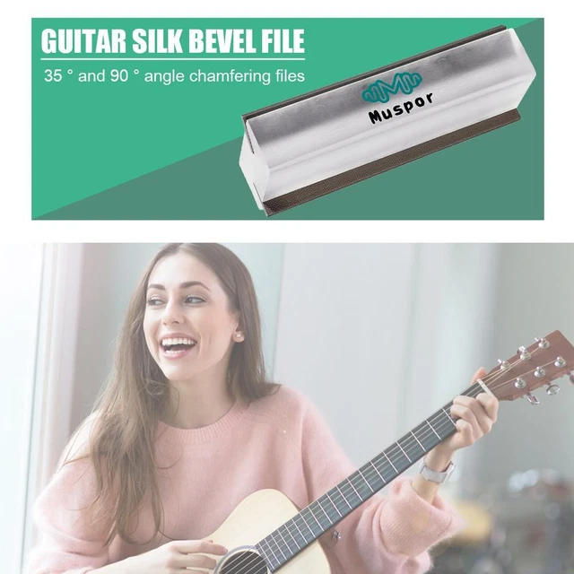 Musical Instruments Parts Guitar Fret Bevel-flush Files Luthier Repair Tools #F