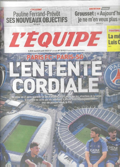 L ' ÉQUIPE 18 AOÛT Et 25 AOÛT 2025 ⚽LIGUE 1 ÉTERNEL