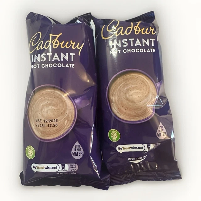 CADBURY’S INSTANT HOT Chocolate Cups - two packs of 9 (18 Cups) £6.79 ...