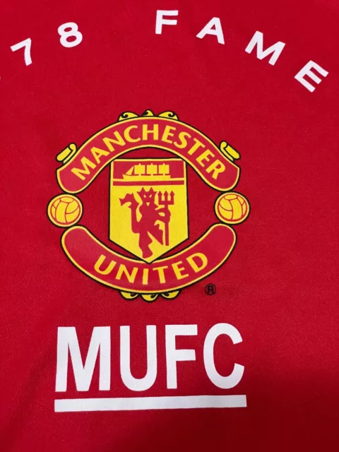 2011 Manchester United FC Polyester Fan version Jersey OFFICIAL LICENSED Mens M 3
