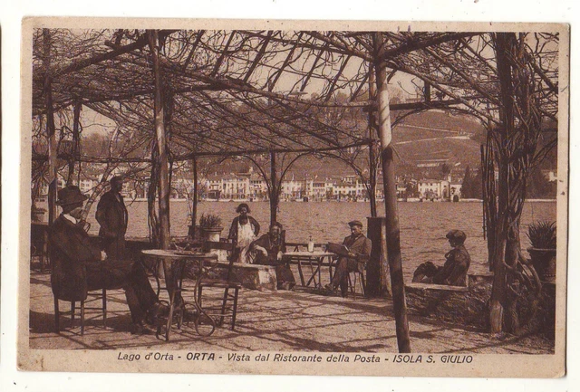 cartoline Orta(Novara),isola S.Giulio.....ristorante.