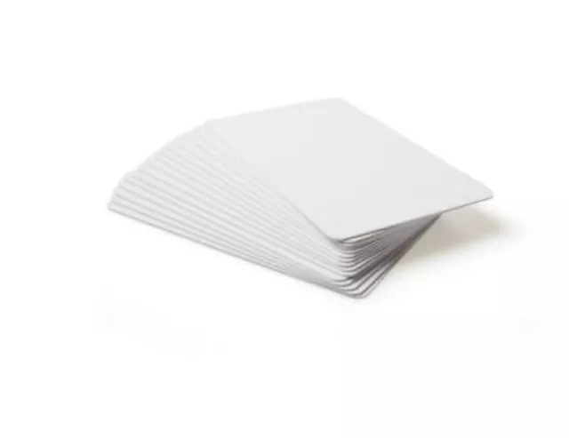 Blank White Plastic ID Cards PVC 760 Micron