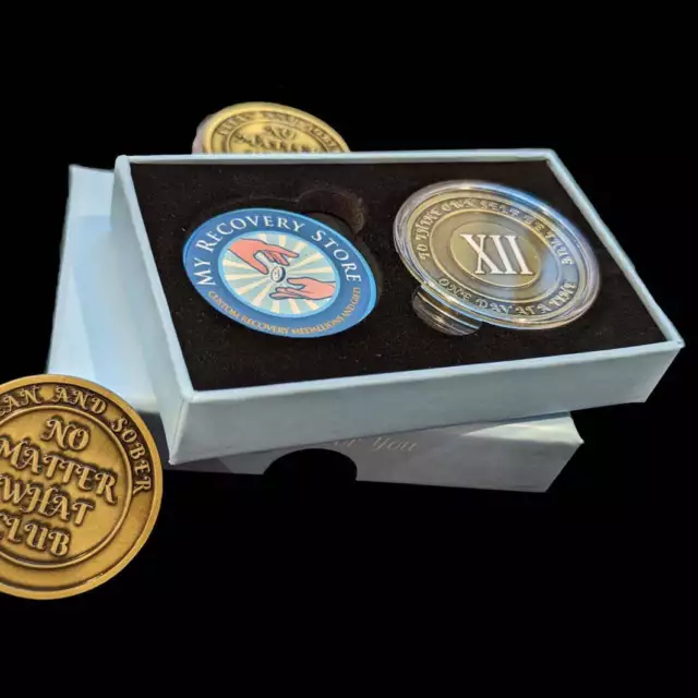 No Matter What Club Recovery Medallion with Gift Box 24hrs-60 Years