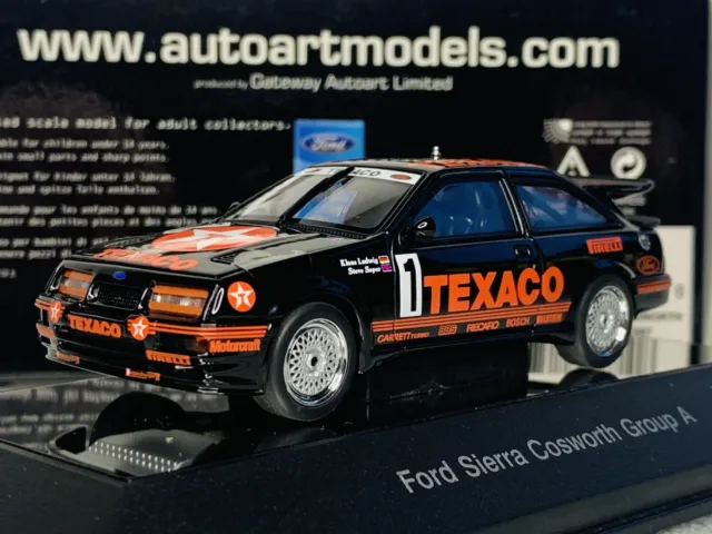 Autoart 1:43 Rare Ford Sierra Cosworth Group A Texaco Touring Car Model Boxed